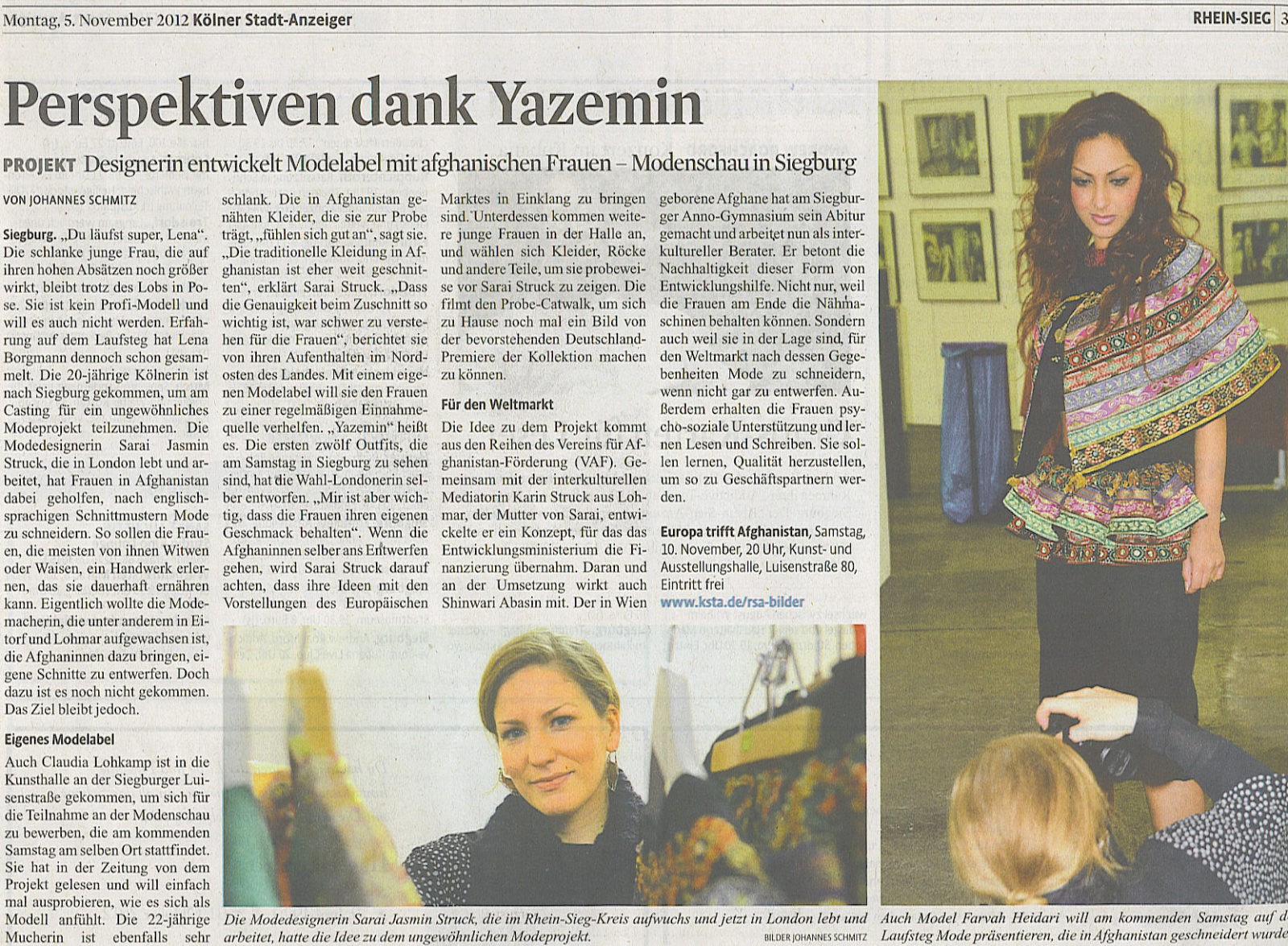 Kölner Stadtanzeiger am 05.11.2012